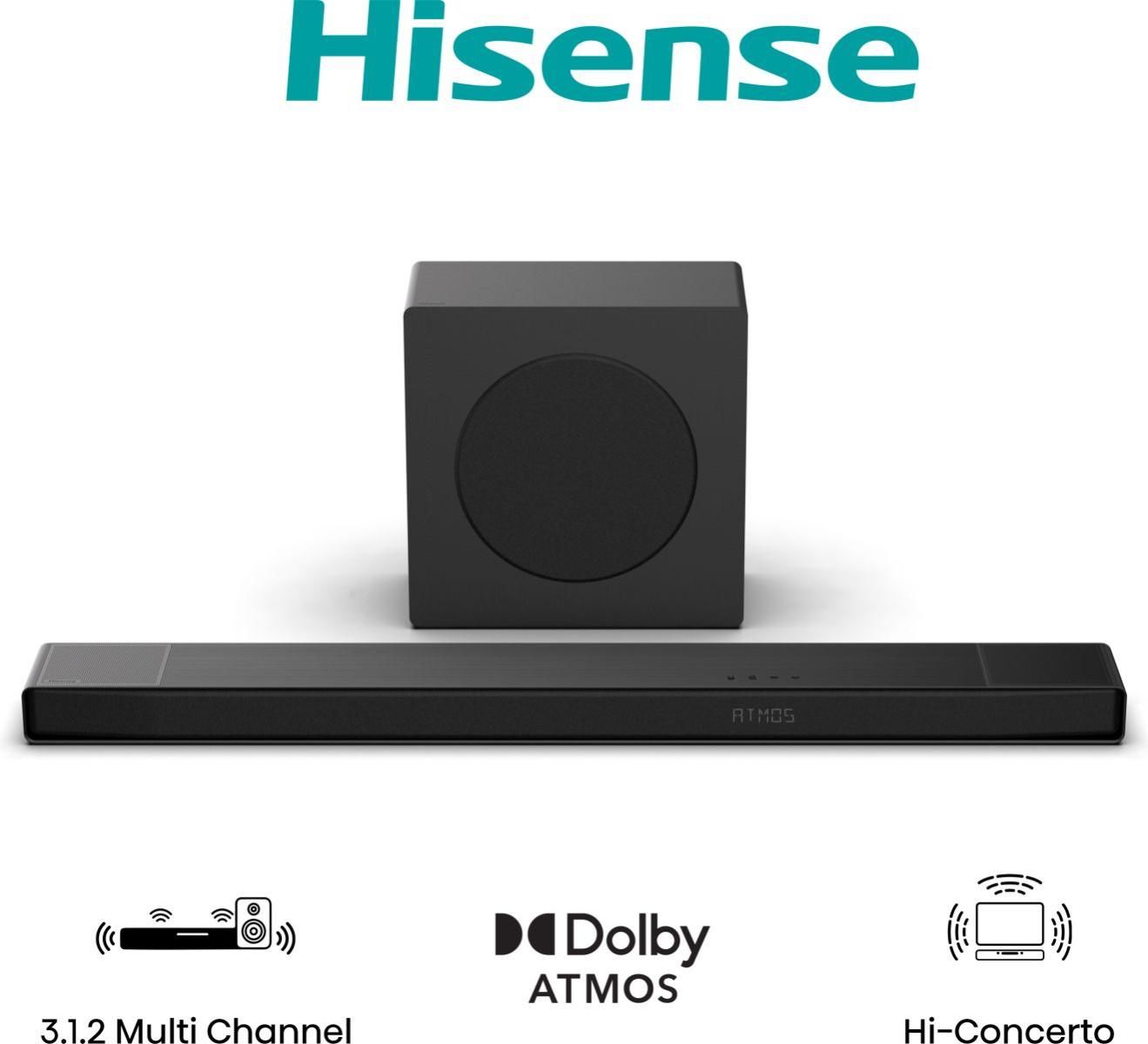 Hisense AX3120Q Zwart 3.1.2 kanalen 440 W Soundbar