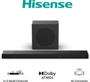 Hisense AX3120Q Zwart 3.1.2 kanalen 440 W Soundbar