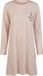 By Louise Essential Dames Nachthemd Lange Mouw Gestreept Roze - Maat XXL