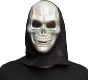 Boland - Masker Skull pearl met kap - Volwassenen - Skelet - Halloween - Horror