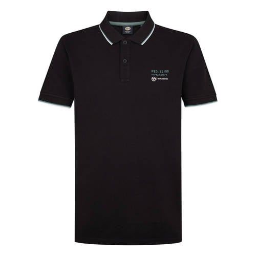 Petrol Industries regular polo zwart