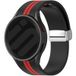 Strap-it Samsung Bracelet magnétique sport Galaxy Watch 6 44mm (noir/rouge)
