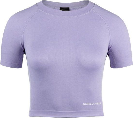 Gorilla Wear Selah Seamless Crop Top - Lila - M/L