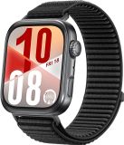 Strap-it Wave nylon bandje met klittenbandsluiting - Zwart