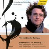 Heidelberger Hänssler Classic Mendelssohn Bartholdy: Symphony No.1 | String Symphonies Nos (CD)