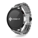 Strap-it Samsung Galaxy Watch 3 41mm duo stalen schakel band (zilver)