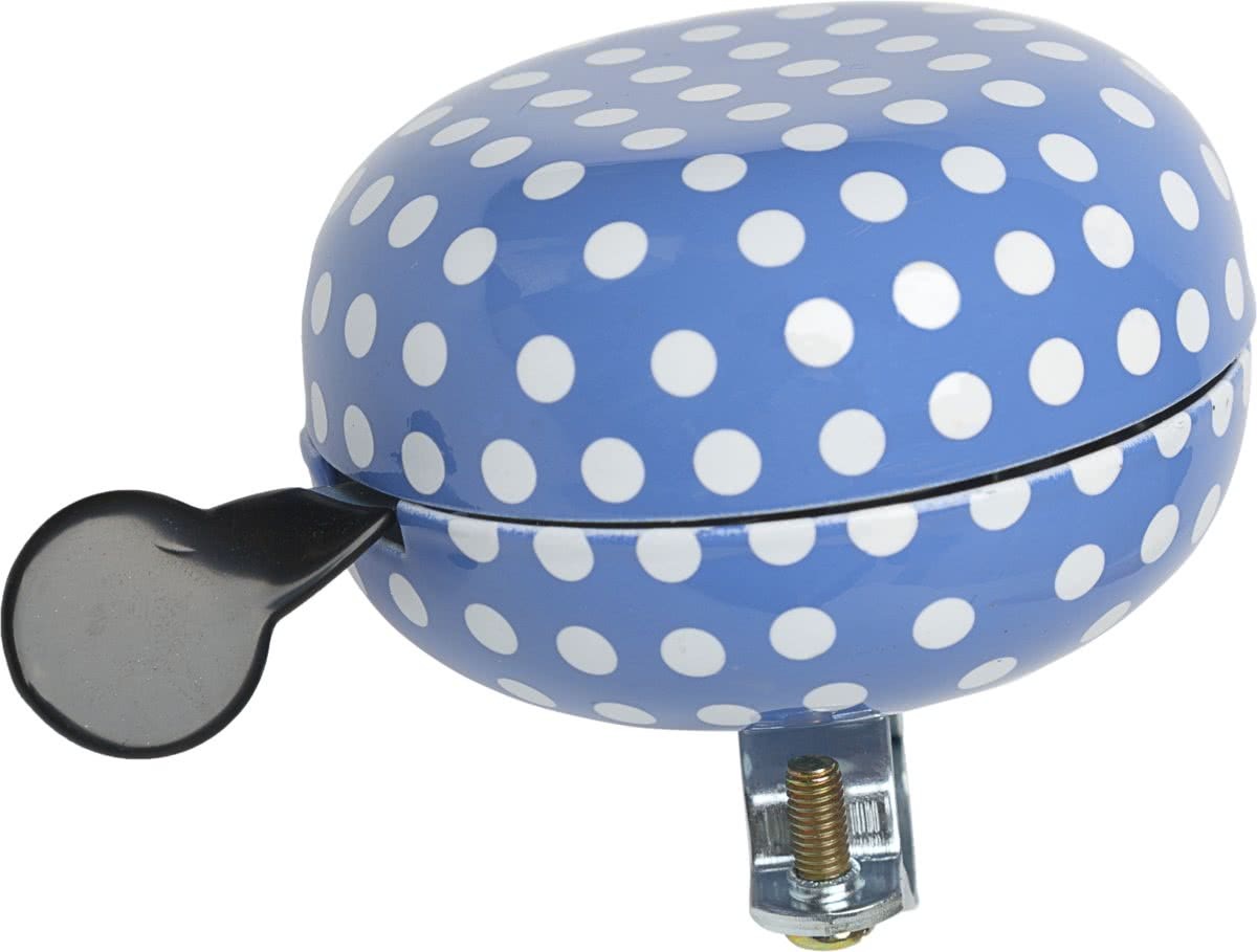 New Looxs Ding Dong bell - Fietsbel - 80mm - Polka Dot River blue