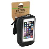 NC-17 Connect stuurtas voor fiets, stuurtas, smartphonetas, telefoonhouder, opbergvak, kabeldoorlaat, touchscreen│zwart