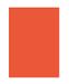 Folia Gekleurd Papier A3 130g/m² Oranje 50 Vel