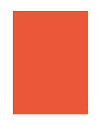 Folia Gekleurd Papier A3 130g/m² Oranje 50 Vel