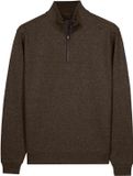 Baileys Heren Sweater Regular Fit Half-zip Trui Bruin 623101-809