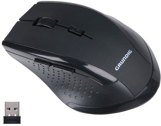 Grundig Draadloze Muis 2.4GHz - Zwart