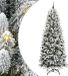vidaXL Sapin de Noël artificiel Blanc 240 cm PVC et plastique et acier et PE