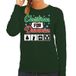 Bellatio Decorations Foute Kersttrui Christmas for dummies groen voor dames XS