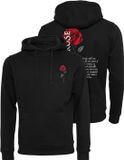 Mister Tee Wild Rose Hoodie/trui Zwart 5XL