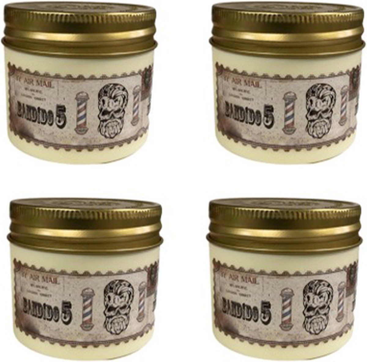 Bandido Haar Wax Blue Medium 5 125ml (4-Pack)