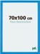 yd. Puzzle cadre 70x100 cm - Bleu clair