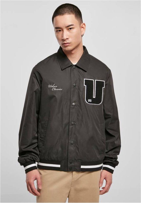 Urban Classics Sports College Jacket - Men - XL - Black