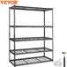 Vevor Étagère métallique - 5 étagères - 152cm x 61cm x 198cm - Noir