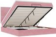 vidaXL - Bed - 200x200cm - Roze - Fluweel