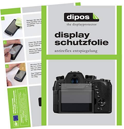 dipos I 2X beschermfolie mat compatibel met Panasonic Lumix DC-FZ1000 II folie displaybeschermfolie