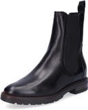 Tamaris Dames Chelseaboot 1-1-25392-29 Zwart Leer Maat 38