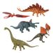 Idena 40387 - Speelfigurenset, 5 plastic dinosaurussen, elk ca. 15 cm hoog, dierfiguren voor kinderen vanaf 3 jaar
