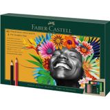 Faber-Castell tekenset - Polychromos en Pitt Grafiet Mat - 50-delig