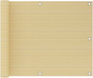 vidaXL Pare-vue de balcon - 75x300 cm - HDPE - Beige