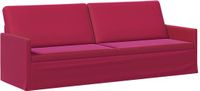 vidaXL 3-zits bank Wijnrood 220 x 81 x 82 cm fluweel