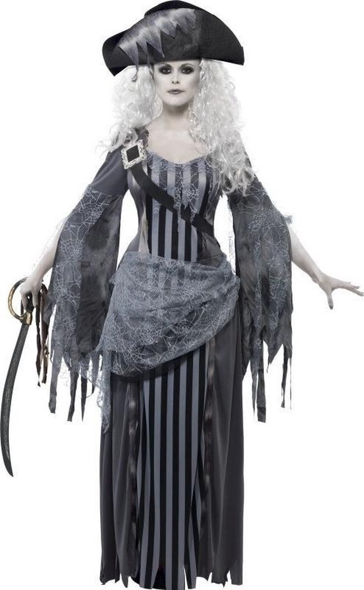 Smiffys Zombie piraten kostuum voor dames - Horror/ Halloween kleding 36-38 (S)