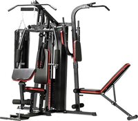 Viking Choice Krachtstation Home Gym met 80 kg gewicht en bokszak - Zwart/Oranje