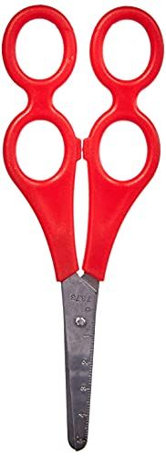 Wedo Therapeutenschaar, ronde punten, lengte 170 mm, voor rechtshandigen, rood