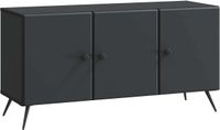 vidaXL TV Kast Zwart 99 x 34,5 x 50 cm Bewerkt hout