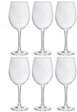 Merkloos Wijnglazen - 6 stuks - rode wijn - 360 ml
