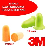 3M Slaapoordoppen Assorti - 20 paar - Soft FX & 1100 - Snurken