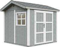 Timbela M913A-CAVERN STEEL - LP SmartSide Tuinhuis op houtbasis - 5,9 m² - 250x294xH252 cm - met vloer en verf