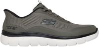 Skechers Slip-ins Summits Leyter Sneakers Heren Olijfgroen - Zwart