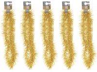 Koopman International guirlande de Noël en aluminium - 5 pièces - Or - 180 cm