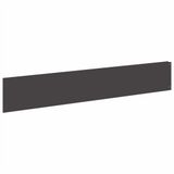 vidaXL Bordure de pelouse 10 pièces 100 x 18 cm acier noir