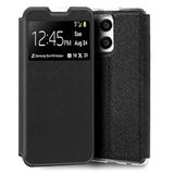 Cool Flip Cover voor Huawei Honor X8 Linnen, Zwart