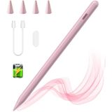 Touchpen KARFUN Touchpen voor iPad A16/10/9/8/7/6 Gen, iPad Air 13/11/5/4/3e, iPad Pro 13/12,9/11 Gen, iPad Mini 6/5 Generatie 2018-2025 Versies, Pen met Handpalmafwijzing en Kanteling en Magnetische Adsorptie (Roze)