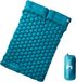 vidaXL Kampeermatras met kussens zelfopblazend 2-persoons blauw