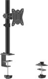 Stane Monitor Arm voor 1 Scherm – Monitor Beugel 13 t/m 27 Inch – In Hoogte Verstelbaar met Kabelmanagement – Monitor standaard Zwart