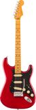 Fender American Ultra II Stratocaster, Sinister Red MN - Elektrische gitaar - rood