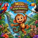 Milo the Little Monkey's Jungle Adventure: Cute Storybook