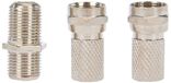 Legrand - Adapter "F" female voor coaxiale tv-stekker - met 2 mannelijke "F" stekkers om in te schroeven