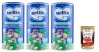 MELLIN Goodnight 3 blikjes oplosbare kamille, kamille, citroenmelisse, verbena met korrelig extract 200 g + Italian Gourmet Polpa 400 g