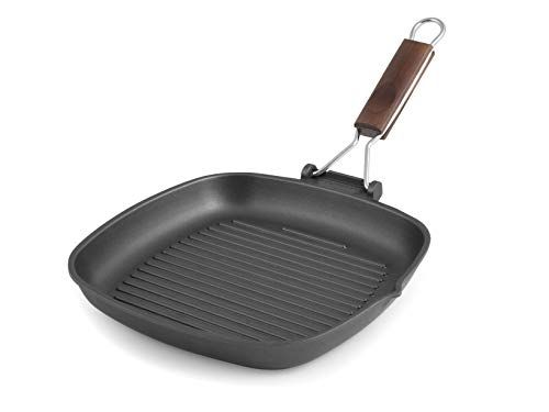 Risoli Risoli saporella grillpan anti-aanbak, aluminium, zwart, 25 x 26 x 5 cm