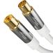 KabelDirekt 4K Antennekabel 5m M/V Wit